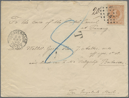 Br Malaiische Staaten - Penang: 1890, Incoming Mail From Netherlands To Officer Aboard Dutch Warship "B - Penang