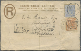 GA Malaiische Staaten - Penang: 1901: Postal Stationery Registered Envelope 5c. Of Straits Settlements - Penang