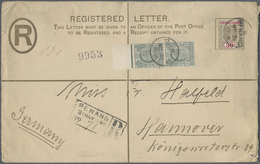 GA Malaiische Staaten - Penang: 1906: Postal Stationery Registered Envelope 5c. Of Straits Settlements - Penang