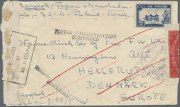 Br Malaiische Staaten - Penang: 1941. Air Mail Envelope Written On The Thai/Malay Border Addressed To D - Penang