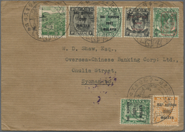 Br Malaiische Staaten - Penang: 1942, KGVI 1 C. With Penang Ovpt. Resp. 3 C. With Red Seal, Also Japan - Penang