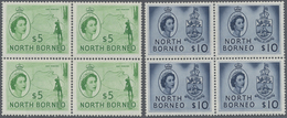 ** Nordborneo: 1954/1959, QEII Pictorial Definitives Complete Set Of 15 And Additional Three Listed Sha - Noord Borneo (...-1963)