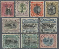 * Nordborneo - Portomarken: 1895/1897, Pictorial Definitives Optd. 'POSTAGE DUE' Simplified Set Of Ten - North Borneo (...-1963)