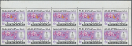 ** Malaiische Staaten - Penang: 1965, Orchids 6c. 'Spathoglottis Plicata' Block Of Ten From Upper Right - Penang