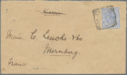 Br Malaiische Staaten - Perak: 1898 Cover From Taiping To Nuernberg, Germany Via Penang And Singapore, - Perak