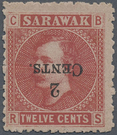 (*) Malaiische Staaten - Sarawak: 1899 "2 CENTS." On 12c. Red On Pale Rose, Variety OVERPRINT INVERTED, - Andere & Zonder Classificatie