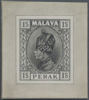 (*) Malaiische Staaten - Perak: 1935-37 Photographic Essay In B/w For A New Sultan Iskandar Issue, Value - Perak