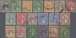 O Malaiische Staaten - Perak: 1938/1941, Sultan Iskander Definitives Complete Set Of 19 Fine Used With - Perak