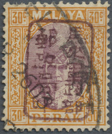 O Malaiische Staaten - Perak: Japanese Occupation, 1942, General Issues, Perak 30 C. With Small Seal I - Perak