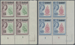 ** Malaiische Staaten - Sabah: 1964, QEII Pictorial Definitives Of North Borneo Optd. 'SABAH' Complete - Sabah