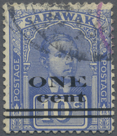 O Malaiische Staaten - Sarawak: 1923, Sir Charles Vyner Brooke 2nd Printing Surcharge (bars ¾ Mm Apart - Other & Unclassified