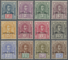 * Malaiische Staaten - Sarawak: 1928/1929, Sir Charles Vyner Brooke On Watermarked Paper 12 Different - Other & Unclassified