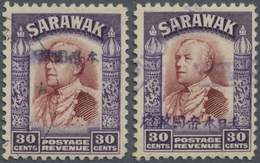 O Malaiische Staaten - Sarawak: Japanese Occupation,  1942, 30 C. Violet Ovpt. At Kuching P.o. Resp. M - Other & Unclassified