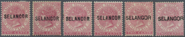* Malaiische Staaten - Selangor: 1883/1885, Straits Settlements QV 2c. Pale Rose With Wmk. Crown CA Si - Selangor