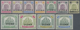*/(*) Malaiische Staaten - Selangor: 1895/1898, Definitives "Tiger/Elephant", 3c. To $5, Set Of Eleven Val - Selangor