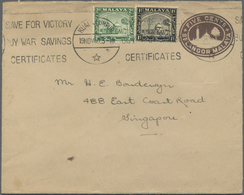 GA Malaiische Staaten - Selangor: 1940, 5 C Brown Mosque Pse Uprated With 1 C Black And 2 C Green, Sent - Selangor