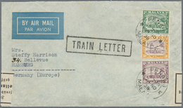 Br Malaiische Staaten - Selangor: 1938, 2 C, 10 C And 30 C Mosque, Mixed Franking On Airmail Cover From - Selangor