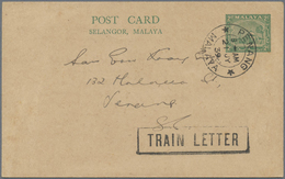 GA Malaiische Staaten - Selangor: 1939, 2 C Green Postal Stationery Card, Written In Kuala Lumpur, Post - Selangor