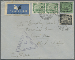 Br Malaiische Staaten - Selangor: 1940 Censored Airmail Cover From Rawang, Selangor To Cronulla, N.S.W. - Selangor