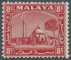 ** Malaiische Staaten - Selangor: 1941, Mosque At Palace In Klang UNISSUED 8c. Scarlet On Thin Paper, M - Selangor