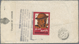 Br Malaiische Staaten - Selangor: 1940, 8 C Grey Mosque Single Franking On Censor Cover From BATU ROAD - Selangor