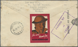 Br Malaiische Staaten - Selangor: 1940, 8 C Grey, Single Franking On Cover From STATION STREET / KUALA - Selangor