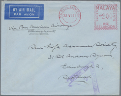 Br Malaiische Staaten - Selangor: 1941, Airmail Cover With 200 C Meter From KUALA LUMPUR / MALAYA SELAN - Selangor