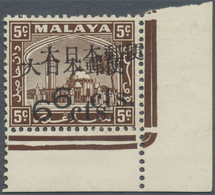 ** Malaiische Staaten - Selangor: Japanese Occupation,  General Issues, 1942, Selangor 5 C. Ovpt. "Dai - Selangor