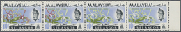 ** Malaiische Staaten - Selangor: 1965, Orchids 10c. 'Arachnanthe Moschifera' Horiz. Strip Of Four From - Selangor