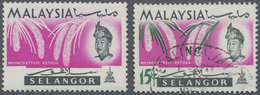 ** Malaiische Staaten - Selangor: 1965 Orchids 15c. Showing Variety COLOUR GREEN OMITTED, Mint Never Hi - Selangor