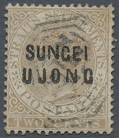 O Malaiische Staaten - Sungei Ujong: 1881 2c. Brown, Wmk Crown CC, Optd. "SUNGEI/UJONG" Of Types 3+5, - Other & Unclassified