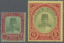 * Malaiische Staaten - Trengganu: 1921, Sultan Suleiman With Mult. Crown CA Wmk. Complete Set Of Three - Trengganu