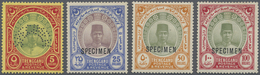 * Malaiische Staaten - Trengganu: 1921/1938, Sultan Suleiman With Mult. Script CA Wmk. Complete Set Of - Trengganu