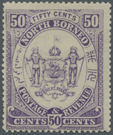 * Nordborneo: 1883 50c. Violet Showing Variety "Inverted "L" For First "F" In FIFTY", Mint Lightly Hin - Noord Borneo (...-1963)