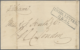 Br Singapur: 1838. Stampless Envelope (folds) Written From Singapore Dated 'May 26 1838' Addressed To L - Singapour (...-1959)