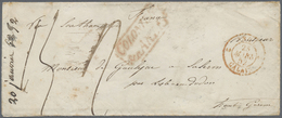 Br Singapur: 1852. Stampless Envelope Written From Singapore Dated In M/s '20th Jan 1852' Addressed To - Singapour (...-1959)