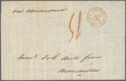 Br Singapur: 1857. Stampless Printed Circular Written From Singapore Dated '21st Dec 1857' Addressed To - Singapur (...-1959)