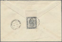 Br Brunei: 1941, Letter Addressed To Kuching Franked 8c On Reverse Tied By BRUNEI Datestamp With LABUAN - Brunei (1984-...)