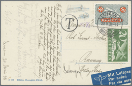 Br Malaiische Staaten - Johor: 1938/1940, Correspondence Lucerne/Switzerland-Rawang (family Stocker-Sid - Johore