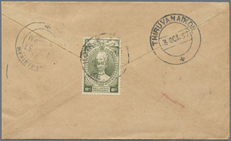 Br Malaiische Staaten - Kelantan: 1937, 23. September, Cover Sent From Kota Bharu To India At The Eight - Kelantan