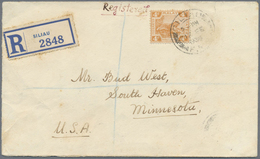 Br Malaiische Staaten - Negri Sembilan: 1936, Attractive Franking Negeri Semabalan/Fed.Mal.States On Fr - Negri Sembilan