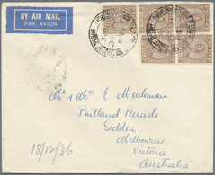Br/ Malaiische Staaten - Pahang: 1936, Airmail Letter From Cameron Highlands To Melbourne Franked With 5 - Pahang
