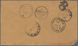 Br Malaiische Staaten - Penang: 1900, Incoming Unpaid Cover (corner Fault) From "KELANILA/PUDUKOTAH 11 - Penang