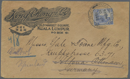Br Malaiische Staaten - Penang: 1930, Beatiful Advertisement Cover Bearing 12 Cent Tiger Tied By KUALA - Penang