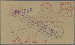 Br Malaiische Staaten - Penang: 1947, Letter With 3 C Meter Franking From PENANG Remained Undelivered S - Penang