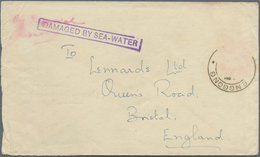 Br Malaiische Staaten - Perak: 1937, "(L)ENGGONG", C.d.s. On Crash Cover, Postage Washed Off, Faded End - Perak