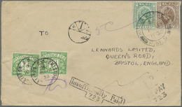 Br Malaiische Staaten - Perak: 1938, 2c. Green And 5c. Brown On Cover From "KUALA KANGSAR 1 MR 1938" To - Perak