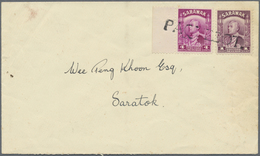 Br Malaiische Staaten - Sarawak: 1934 Appr., Cover Addressed To Saratok Franked With 1c And 4c Brooke C - Other & Unclassified