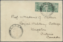 Br Malaiische Staaten - Selangor: 1921, Cover To Canada Bearing 2 C Tiger Issue (2) And RASA Double Rin - Selangor