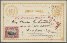 GA Nordborneo: 1911, Stationery Card 1c. Yellow-brown Uprated By 3c. Lake/black, Used With Full Message - Noord Borneo (...-1963)